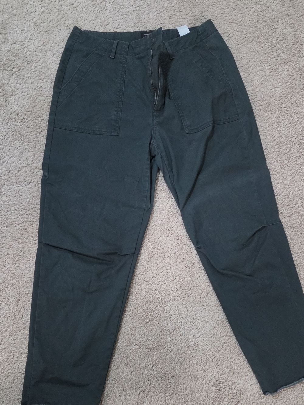 Men's Black Casual Utility Pants Size 12